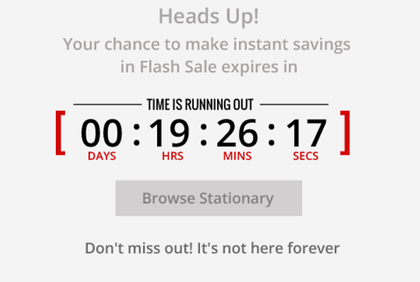 Finale countdown timer
